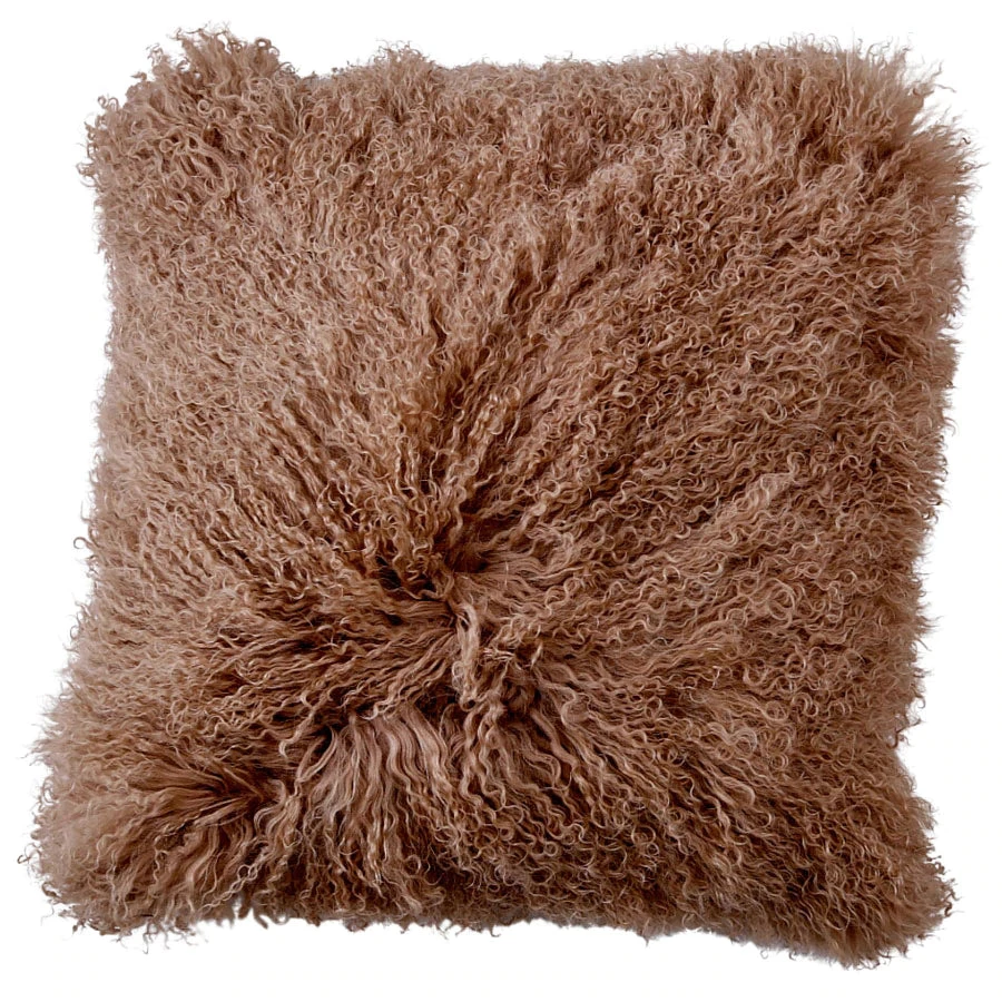 Scout House Gifts Mongolian Sheepskin Cushion - Camel 40 Cm 3 Scout House Gifts Mongolian Sheepskin Cushion - Camel 40 Cm