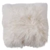 Scout House Mongolian Sheepskin Cushion - White 40 Cm Gifts