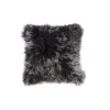 Scout House Mongolian Sheepskin Cushion - Charcoal 40 Cm