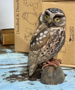 Scout House Gifts Hand Carved Wooden Owl