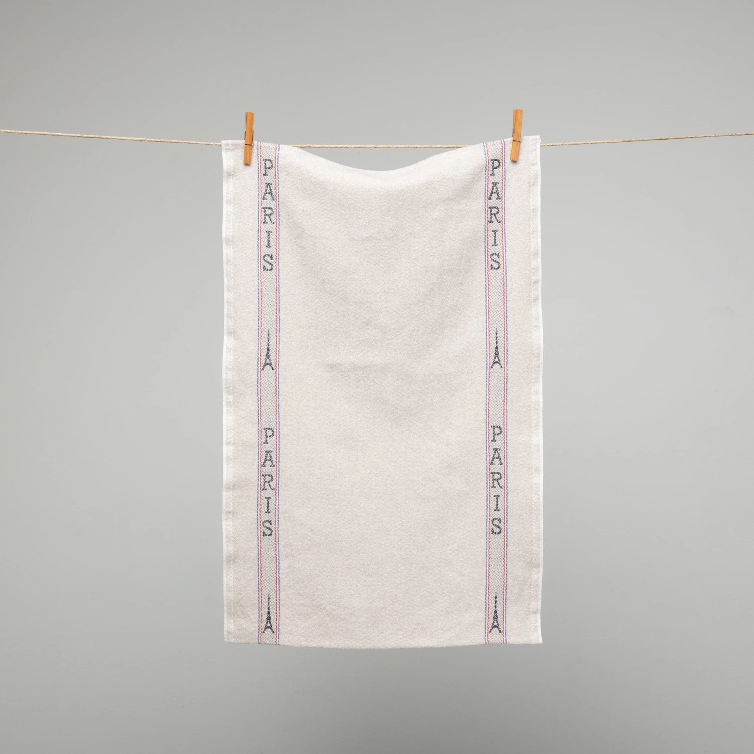 French 100% Linen Natural With Paris Text Tea Towel By Charvet Editions Homewares 3 French 100% Linen Natural With Paris Text Tea Towel By Charvet Editions Homewares