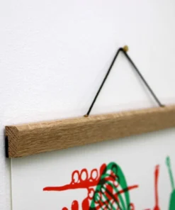 Scout House Homewares Small Oak Poster Hanger By Creamore Mill 8.5"/ 21.6cm 9 Scout House Homewares Small Oak Poster Hanger By Creamore Mill 8.5