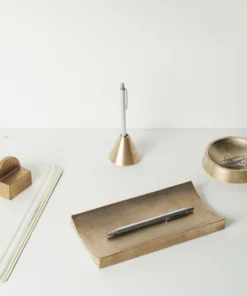Brass Pen Stand By Taku Shinomoto Gifts