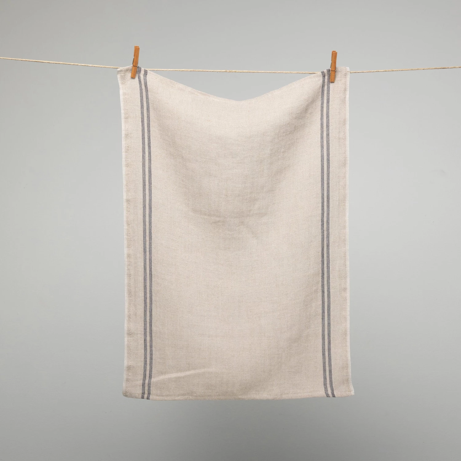 French 100% Linen 'Pays' Natural With Black Stripes Tea Towel By Charvet Editions Homewares 3 French 100% Linen 'Pays' Natural With Black Stripes Tea Towel By Charvet Editions Homewares