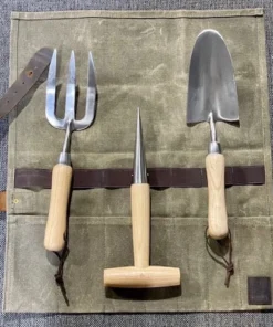 Scout Waxed Canvas Gardening Tool Roll Homewares
